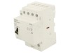 Contactor Zamel 4P 40A 230V AC NO, Modular, Montare Sina DIN