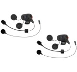 Cumpara ieftin Sistem comunicare moto complet Bluetooth INTERCOM SENA model SMH5D-10 &ndash; kit 2 bucati (pentru 2 utilizatori)