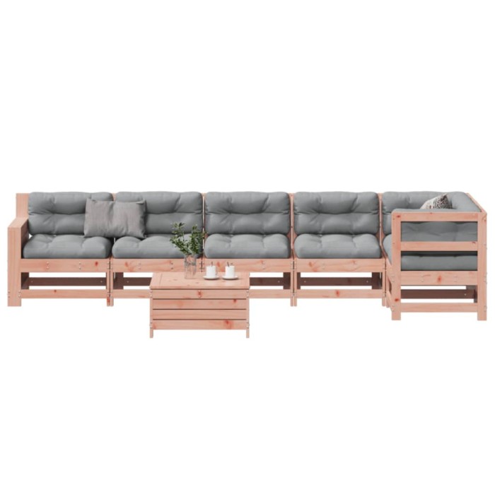 vidaXL Set mobilier de grădină cu perne, 7 piese, lemn masiv douglas 3250878