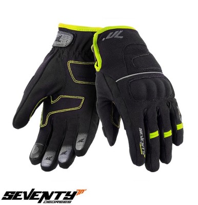 Manusi femei pentru scuter - motocicleta Touring iarna Seventy model SD-C45 negru/galben &amp;ndash; WinterTex XS (6 cm) foto