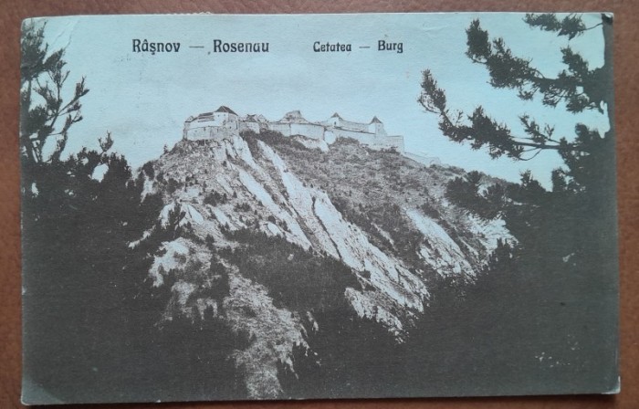 Carte postala, Cetatea Rasnov, 1923
