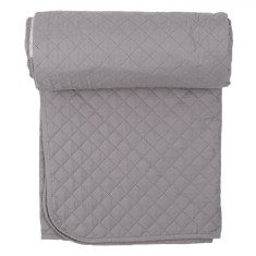 Cuvertură Pat Dublă, Model Gri cu Două Fețe, Dimensiuni 220x240cm, Material Poliester