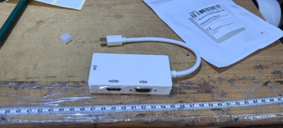 Adaptor Mini DP port to DVI HDMI VGA foto