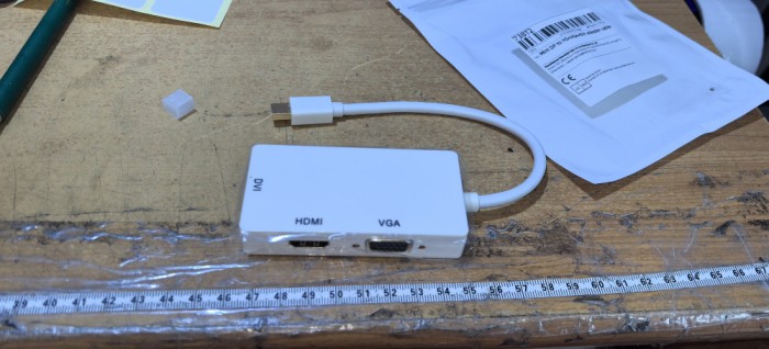 Adaptor Mini DP port to DVI HDMI VGA