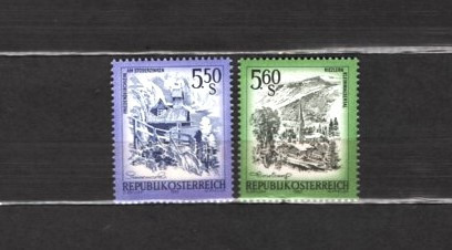 AUSTRIA 1982 - OBIECTIVE TURISTICE. CASTELE MEDIEVALE. SERIE NESTAMPILATA, R30