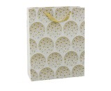 Punga de cadou eleganta cu stelute aurii, 32 x 26 x 12 cm, Lean 21607