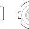 Bec, far faza lunga FIAT ALBEA (178) (1996 - 2009) VALEO 032009