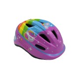 Casca biciclisti AVO-09, marime M (48-52cm), culoare roz, model curcubeu Cod:U00111