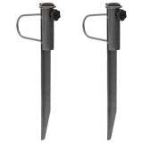Cumpara ieftin Suporturi de umbrelă cu țăruși, 2 buc. 19x42 cm oțel galvanizat