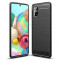 Husa pentru Samsung Galaxy A51 5G, Techsuit Carbon Silicone, Black