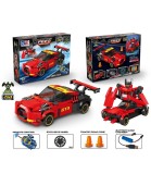 Constructor Auto Telecomanda, 248 Piese, Roșu, Acumulator Inclus, Pentru Copii Peste 6 Ani