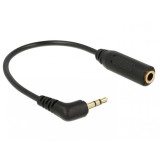 Cablu Stereo jack 2.5 mm 3 pini la jack 3.5 mm 3 pini unghi T-M, Delock 65672