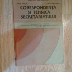 d8 CORESPONDENTA SI TEHNICA SECRETARIATULUI - LICEE ECONOMICE CLASELE XI si XII