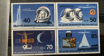 PC107 - DDR 1986 Cosmos/ Explorarea Spatiului, serie MNH, 4v foto