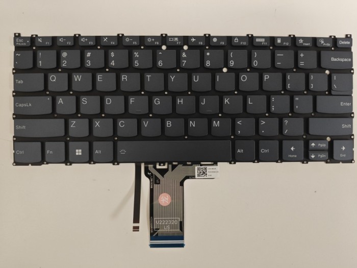 Tastatura Laptop 2-in-1, Lenovo, Yoga 7 14AHP9 Type 83DK, iluminata, albastra, layout US