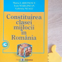 Constituirea clasei mijocii in Romania Ioan Marginean Maria Larionescu