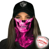 Bandana SA Face Shield Pink Crow
