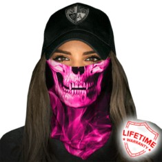 Bandana SA Face Shield Pink Crow