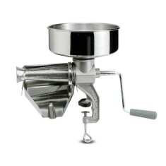 Masina manuala de tocat rosii, Reber 8603N, nr. 3, TC3, corp din fonta, vas din inox alimentar, palnie si con din inox, argintiu foto