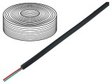 Cablu telecomunica&Aring;&pound;ii 2x28AWG negru