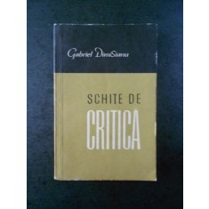 GABRIEL DIMISIANU - SCHITE DE CRITICA