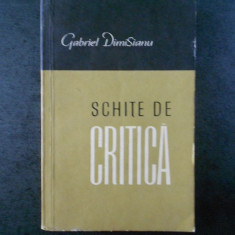 GABRIEL DIMISIANU - SCHITE DE CRITICA