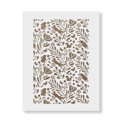 Sablon Perete vopsire, tencuiala 900x600x0.7mm Forest Refolosibil, model MXSP7044 foto