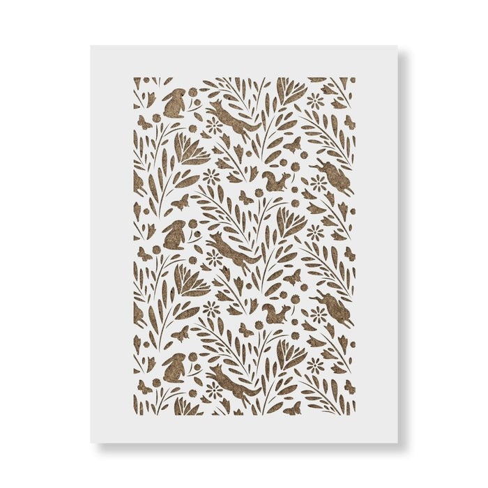Sablon Perete vopsire, tencuiala 900x600x0.7mm Forest Refolosibil, model MXSP7044