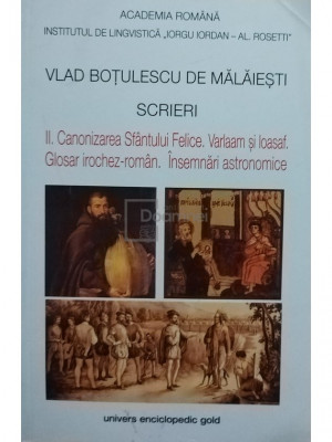 Vlad Botulescu de Malaiesti - Scrieri, vol. II - Canonizarea Sfanului Felice foto