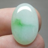 ~ Jad ( Jadeit ) natural - SUPERB - oval 8,86 ct. Certificat de Autenticitate