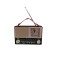 Radio portabil FM AM SW, Bluetooth, Port USB Card SD, Lanterna, Ceas analog, Antena telescopica, Aspect Retro