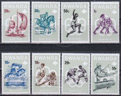 Rwanda 1976 - Jocurile Olimpice - Montreal, MNH foto