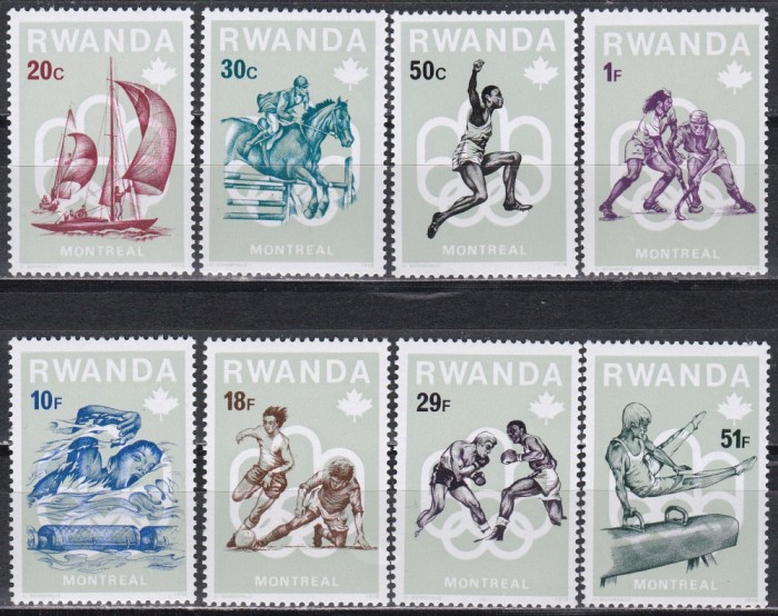 Rwanda 1976 - Jocurile Olimpice - Montreal, MNH