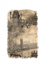 Sticker decorativ, London Bridge, Gri, 85 cm, 6831ST foto