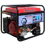 Generator de curent monofazat Media Line MLG6500E 2, 6.5 kVA, AVR, benzina, pornire electrica