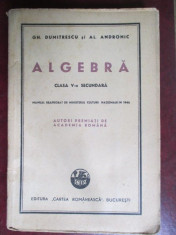 Algebra. Manual pentru cl a 5a secundara-Gh.Dumitrescu, Al.Andronic foto