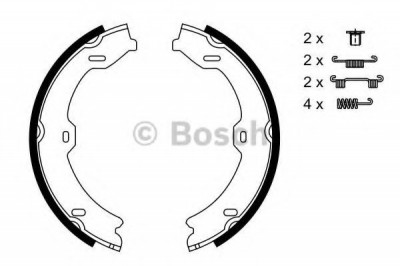 Set saboti frana, frana de mana MERCEDES S-CLASS (W221) (2005 - 2013) BOSCH 0 986 487 725 foto