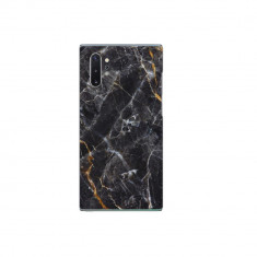 Set Doua Folii Skin Acoperire 360 Compatibile cu Samsung Galaxy Note 10 Plus Wraps Skin Printing Marble Black