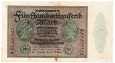 Germania 500 000 500000 Mark Marci 1923 P-88b Seria 05205522