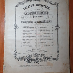 partitura muzicala pentru pian din anul aproximativ 1890-1900