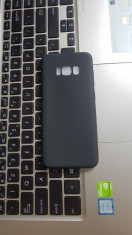 Husa silicon slim mat Samsung S8 negru foto