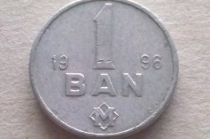 MONEDA 1 BAN 1996-REPUBLICA MOLDOVA foto