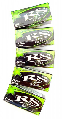 Foite pentru rulat tigari in rola RS Rolls Medium Size 4m- 5 buc / set foto