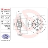 Set disc frana Renault Grand Scenic 2 (Jm0/1) 04.04-06.09, Laguna 2 (Bg0/1) 03.01-12.07, Laguna 2 Grandtour (Kg0/1) 03.01-12.07, Spate, 274X11mm, pli, BREMBO