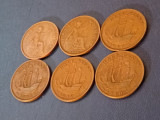 Lot 6 monede UK, Half penny 1935 + 1936 + 1937 + 1938 + 1939 + 1940 [poze]