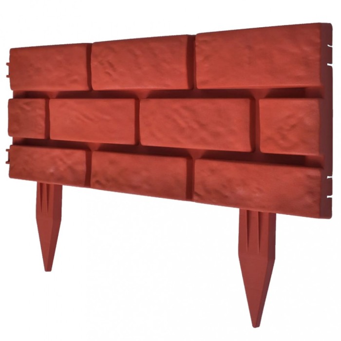 Separator de gazon cu design caramida, 11 buc.