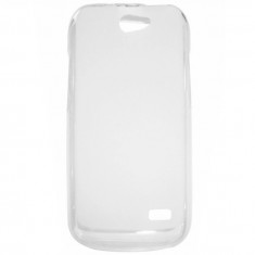 Husa silicon transparenta (cu spate mat) pentru Allview A5 Duo