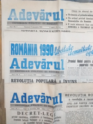 8 ZIARE DECEMBRISTE 1898 / LIBERTATEA, ADEVARUL SI ROMANIA LIBERA foto