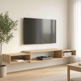 vidaXL Sistem de TV montat pe perete Montare pe perete Stejar Sonoma 8006007