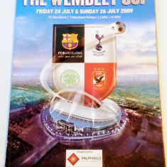 Program meci fotbal WEMBLEY CUP 26.07.2009(Barcelona,Tottenham,AL Ahly,Celtic)